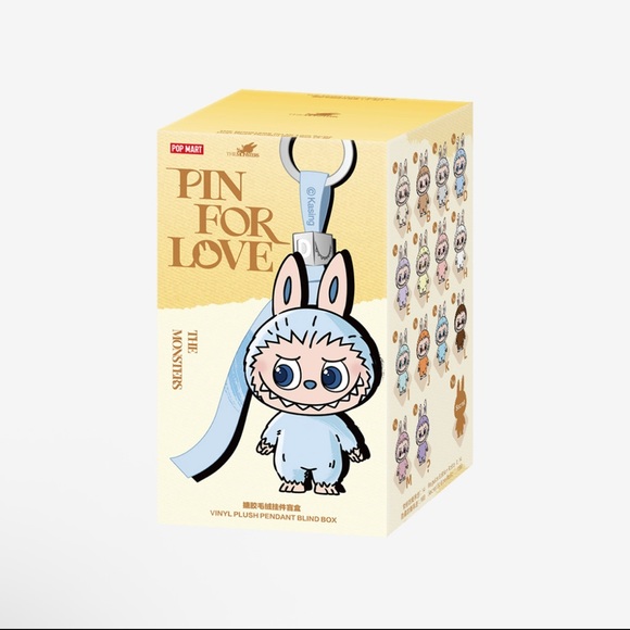 NIB Authentic Pop Mart Pin For Love Confirmed E Labubu Vinyl Pendant Lavender - Picture 2 of 8